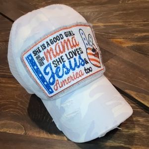 Patriotic Ponytail Hat